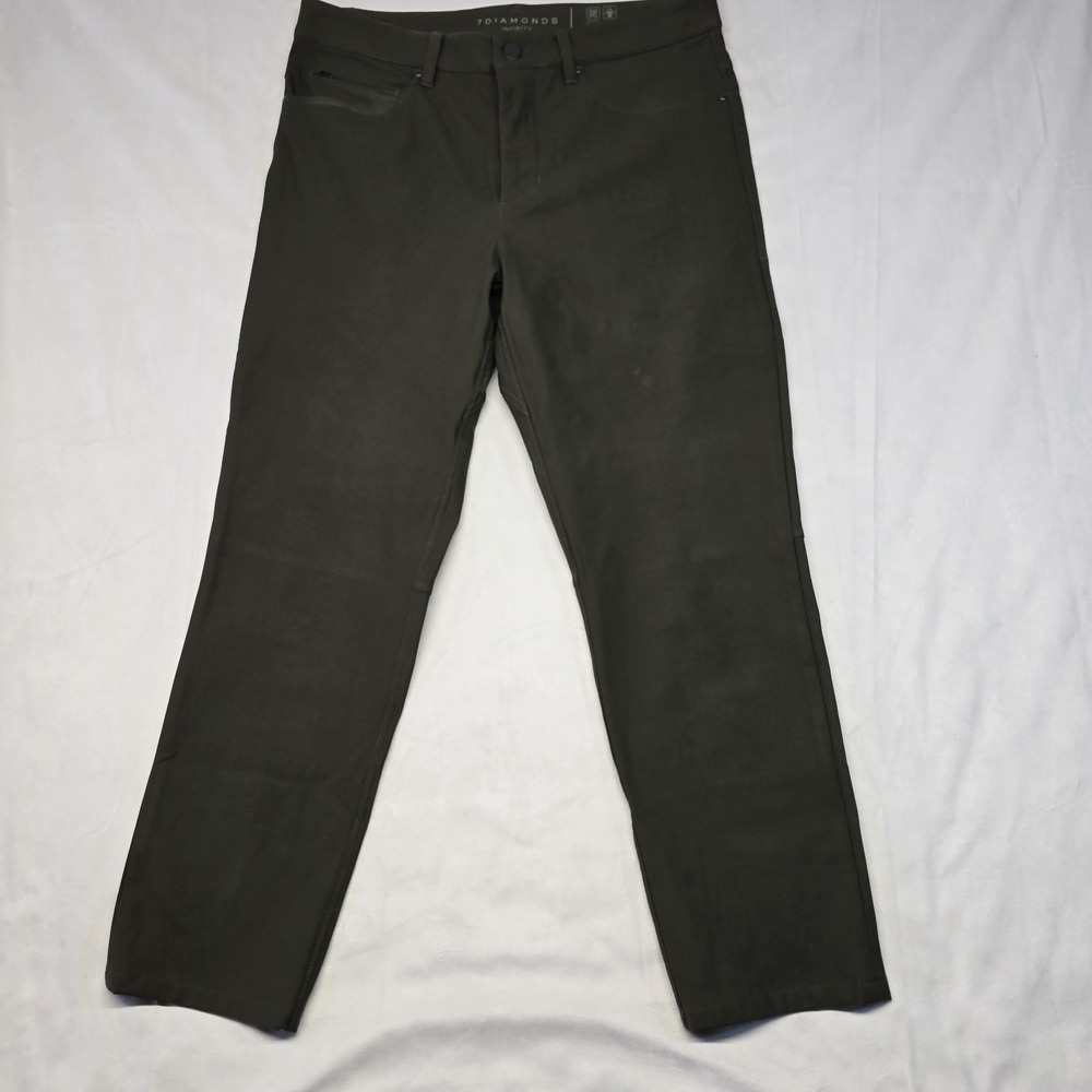 7‎ Diamonds Infinity 7 Pocket Pant Mens (Actual Size 30x27) Slim Fit Green...